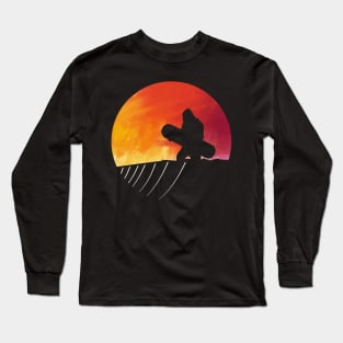 Bigfoot skateboard Sunset Long Sleeve T-Shirt